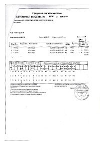 Сертификат на арматуру 25 A500 C